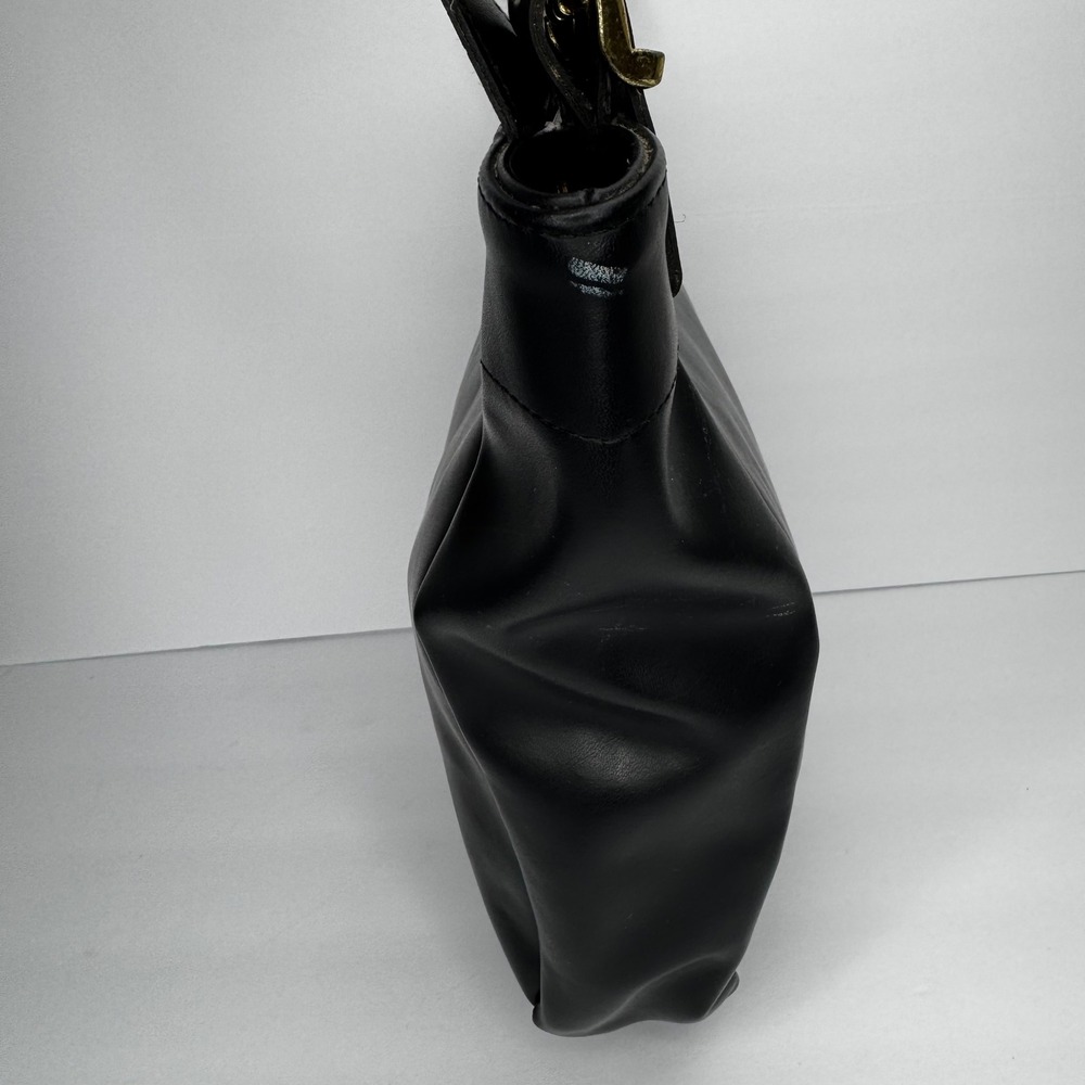 Coach‎ 308-9875 Black Leather Bucket Bag Purse Shoulder Bag Gold Hardware USA - Picture 5 of 9